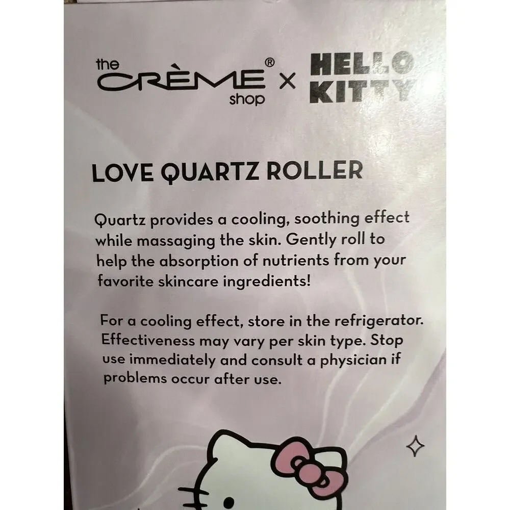 HELLO KITTY Love Dual End Quartz Roller for Face and Body-Brand New